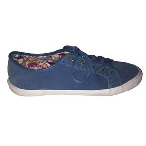 Jack Rogers Teal Blue Carters Suede Sneakers 9.5